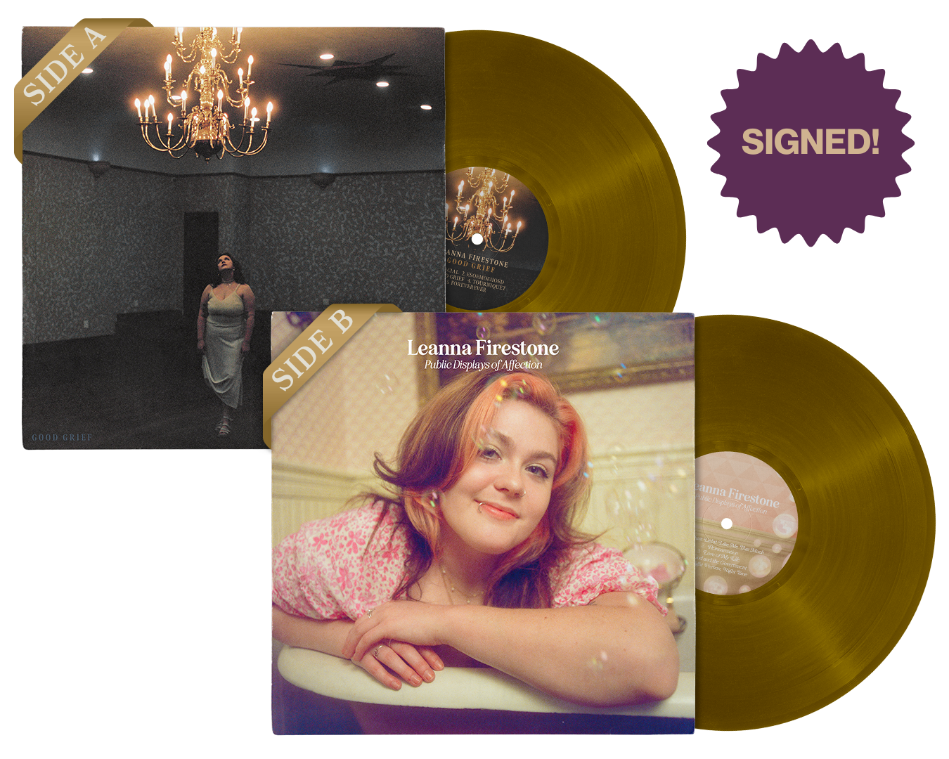 Good Grief / PDA (Signed Yellow Vinyl)
